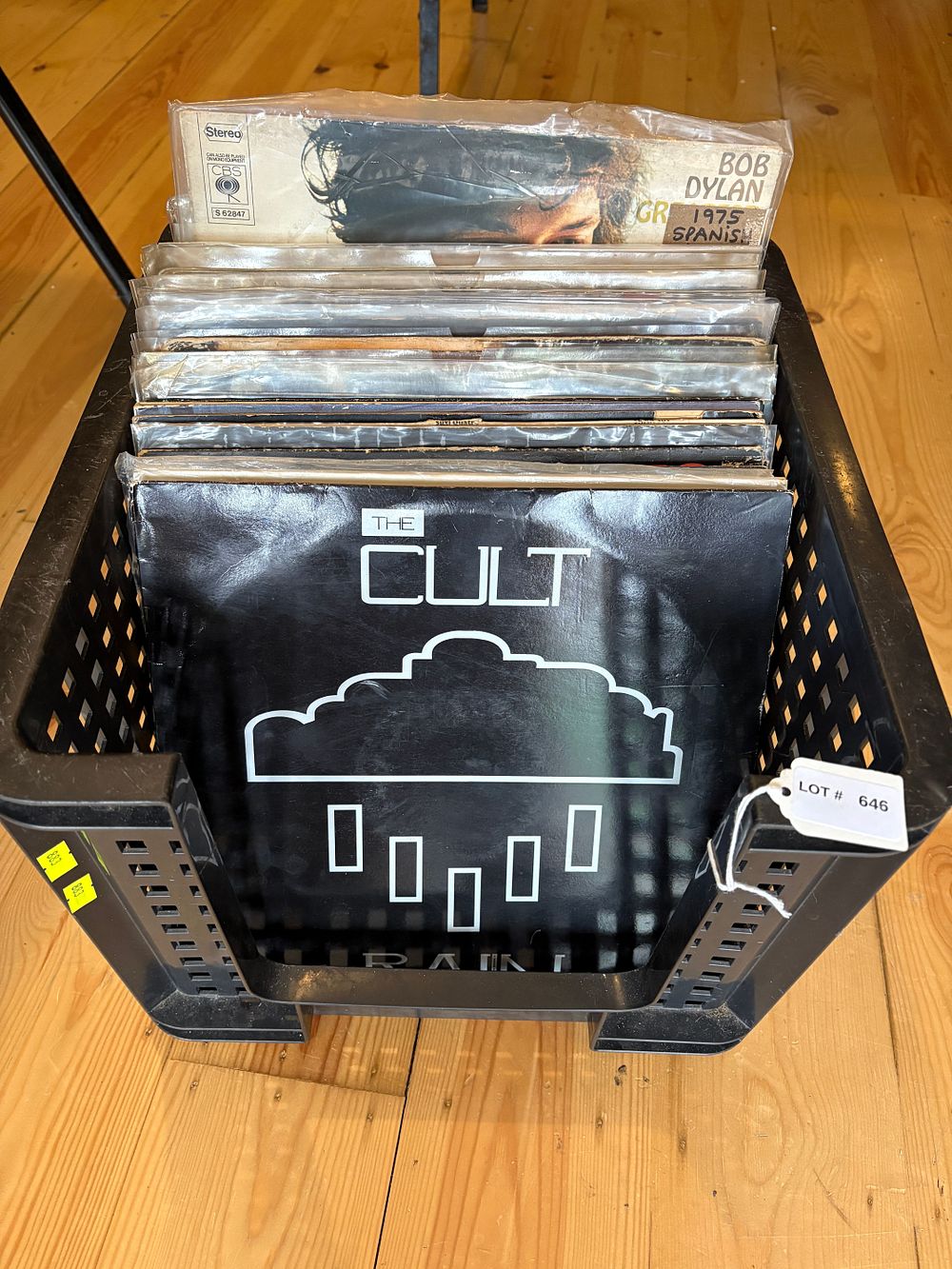 Lot 646: Collection of Lp records Bob Dylan , steeleye span , The boom town rats etc