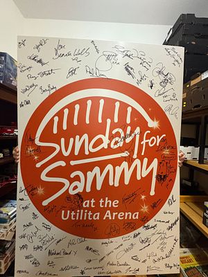 A Signed 'Sunday for Sammy' Promotional Board
This item is free of our commission you only pay 