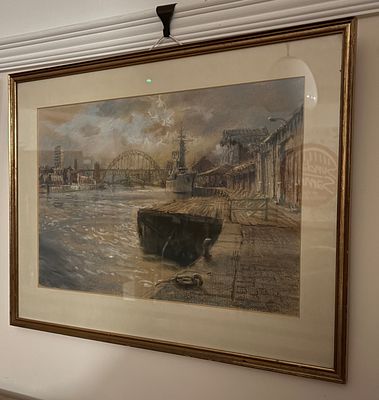 Walter Holmes - Newcastle Quayside by Walter Holmes