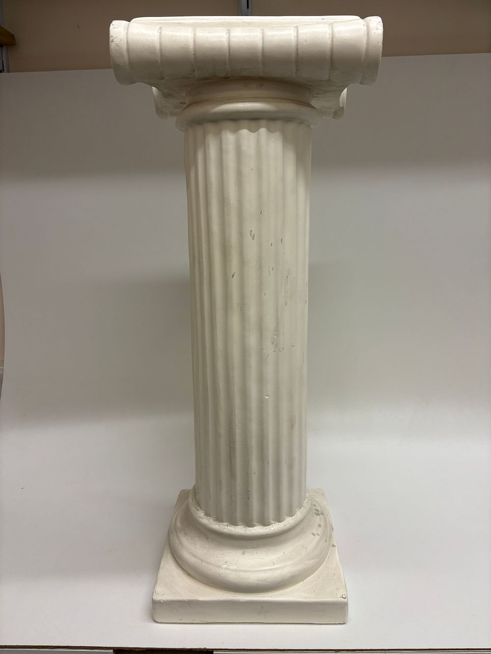 Lot 480: 40 Inch A 20th Century Neoclassical Style Cast Composite Ionic Column Pedestal