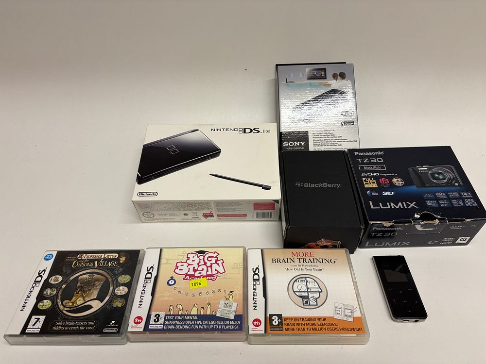 Lot 520: Nintendo DS Lite Black Console, Panasonic Lumix DMC-TZ30 Camera, and a Collection of Consumer Electronics