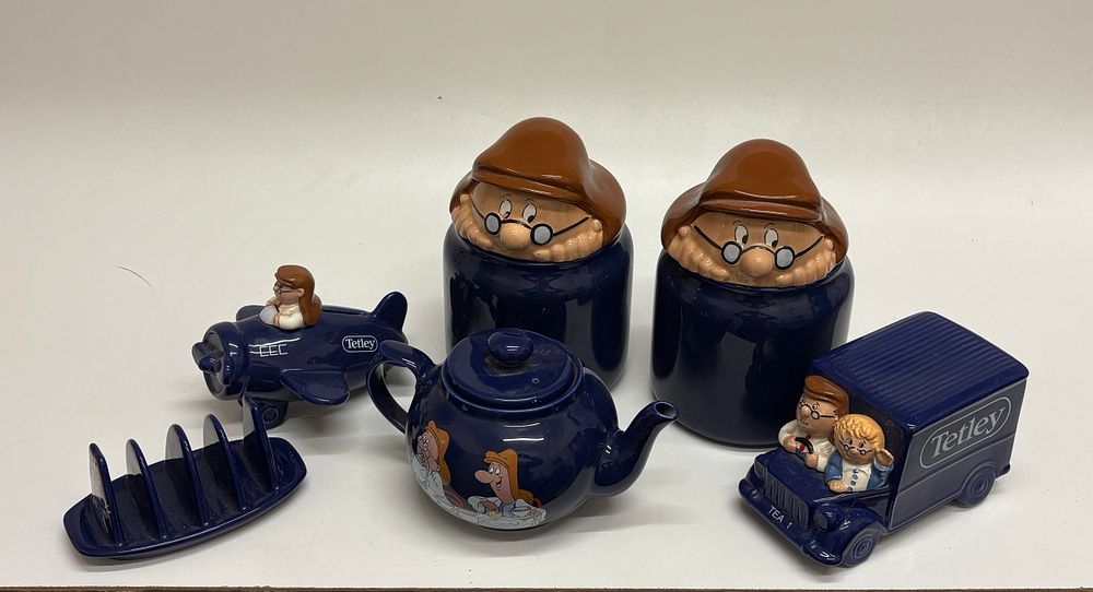 Lot 604: A Collection of Wade 'Tetley Tea Folk' Ceramic Advertising Ware