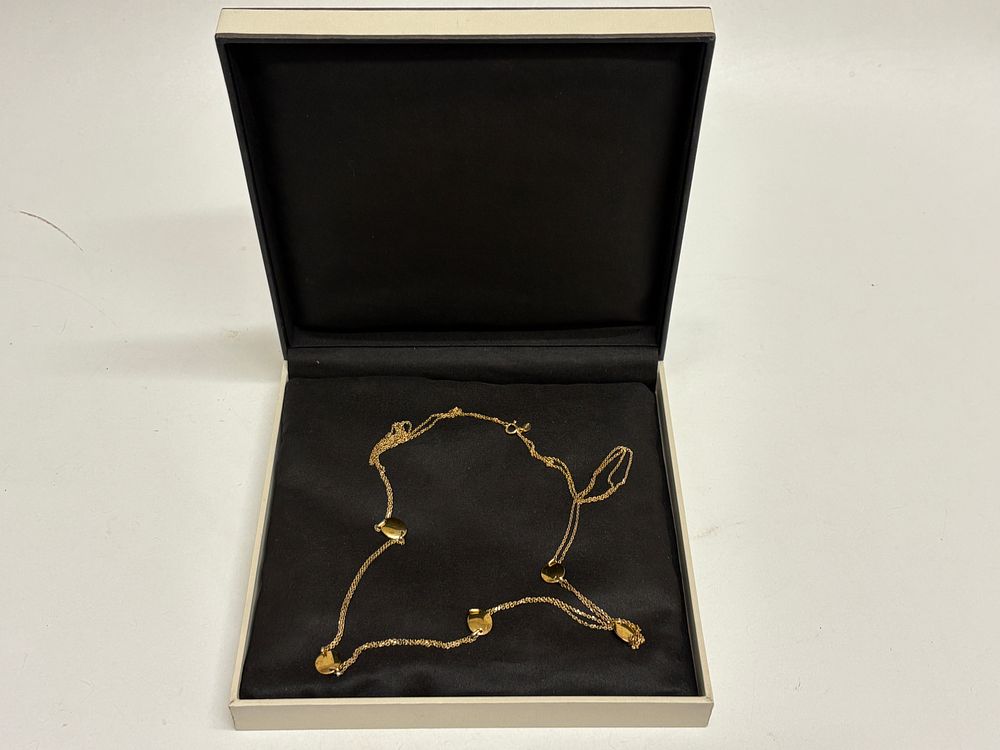 Lot 613: LINKS LONDON Gold-Plated Sterling Silver Heart Embellished Necklace