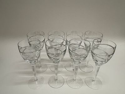 A Collection of 8 Jasper Conran for Waterford Crystal Stemware. A collection of eight stemmed 