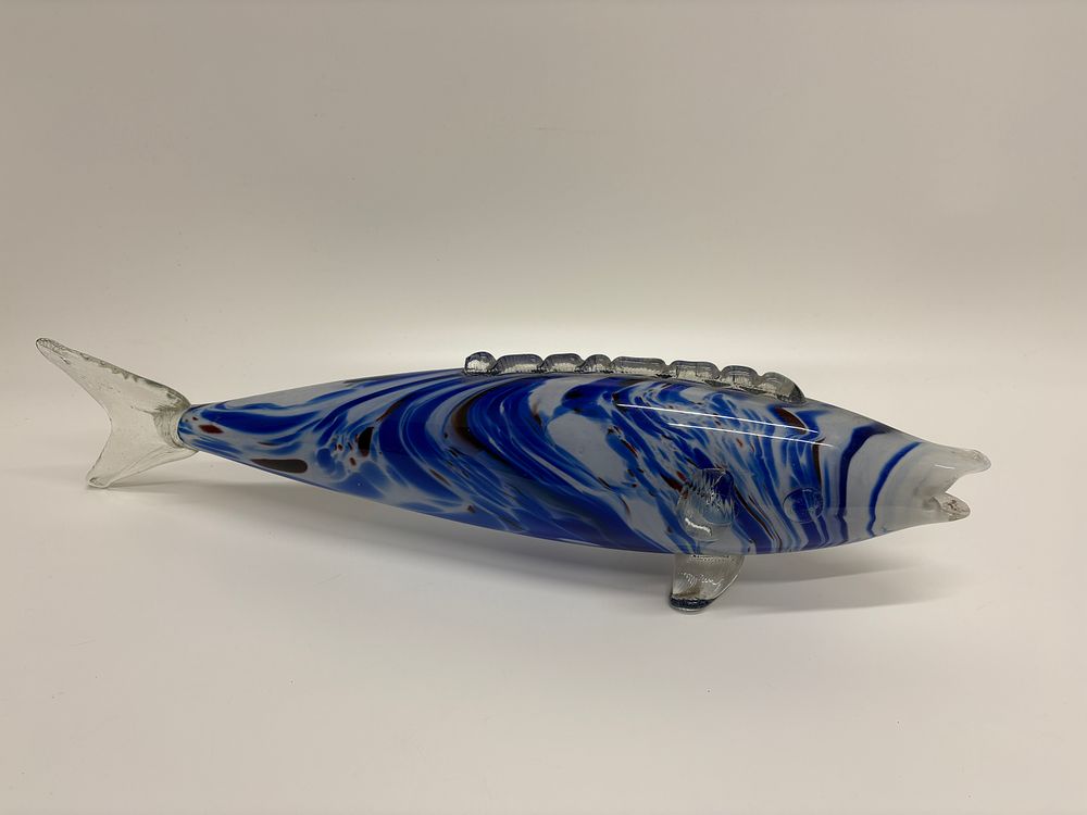Lot 645: A Large Murano Style Art Glass Fish Sculpture