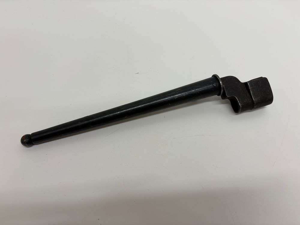 Lot 663: British Lee Enfield No. 4 Mk II Spike Bayonet with Scabbard