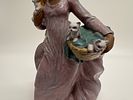 Lladro Porcelain Figurine, Basket of Fun Number 2324, Young Woman with Kittens, circa 1994. A Image - 2