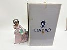 Lladro Porcelain Figurine, Basket of Fun Number 2324, Young Woman with Kittens, circa 1994. A Image - 5