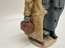 Lladro Gres Porcelain Figurine, Away to School Model 2242, Circa 1990. This fine gres porcelain Image - 1