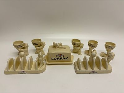 A Collection of Wade Ceramics Lurpak Douglas the Butter Man Kitchenware. A collection of 