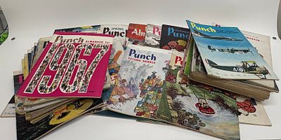 A Collection of Vintage Punch Magazines. A collection of vintage Punch magazines, primarily 
