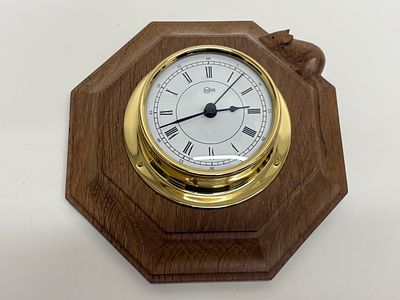 Robert 'Mouseman' Thompson, Octagonal Wall Clock, Late 20th Century