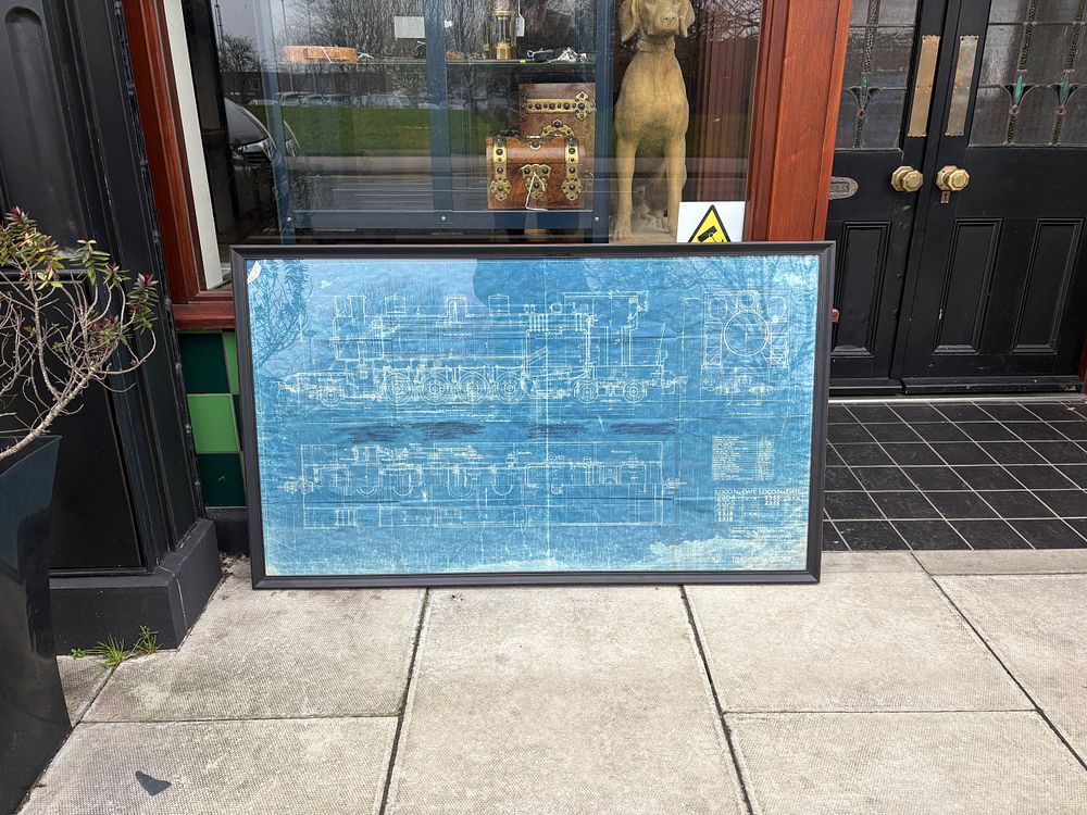 Lot 194: Henschel & Son (attributed), Technical Engineering Blueprint for a 2ft 6in Gauge Steam Locomotive, 1945-1953