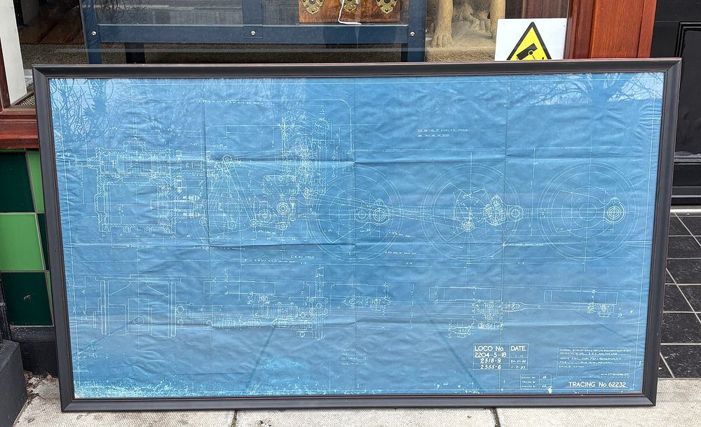 Lot 195: Andrew Barclay Sons & Co. Ltd., Locomotive Engineering Blueprint, Mid-20th Century