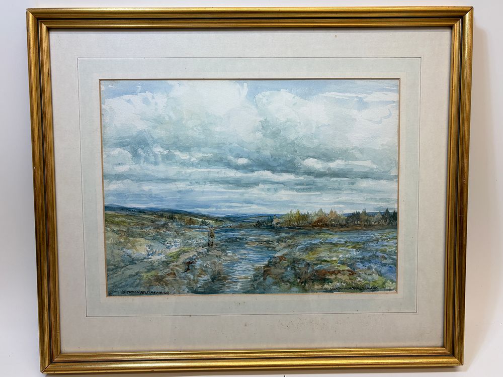 Lot 4: Victor Noble Rainbird (1888-1936), In North Northumberland, watercolour