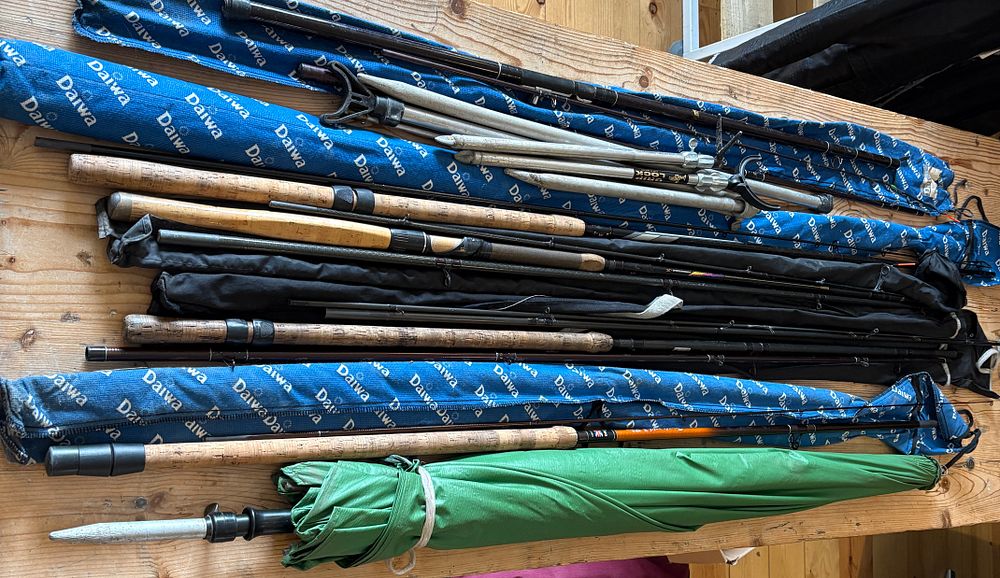 Lot 655: A Collection of Coarse and Match Fishing Equipment to include Daiwa, Shakespeare and Silstar Rods
