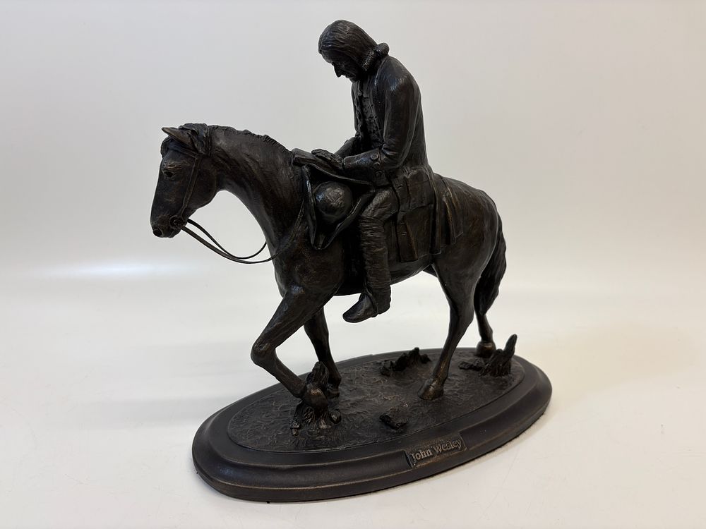 Lot 688: Scott Stearman, 'John Wesley', Cold-Cast Bronze Sculpture and Wooden Pedestal