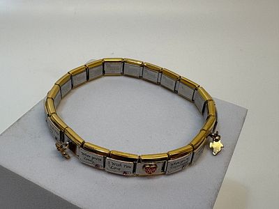 Charming Touches Precious Daughter Italian Style Modular Charm Bracelet by The Bradford Exchange. 