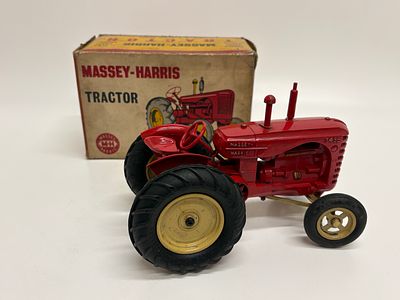A Moko Lesney Large Scale Massey-Harris 745D Tractor with Original Box