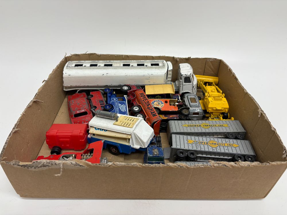 Lot 530: A Collection of seventeen Vintage Die-Cast Toy Vehicles including Corgi and Matchbox