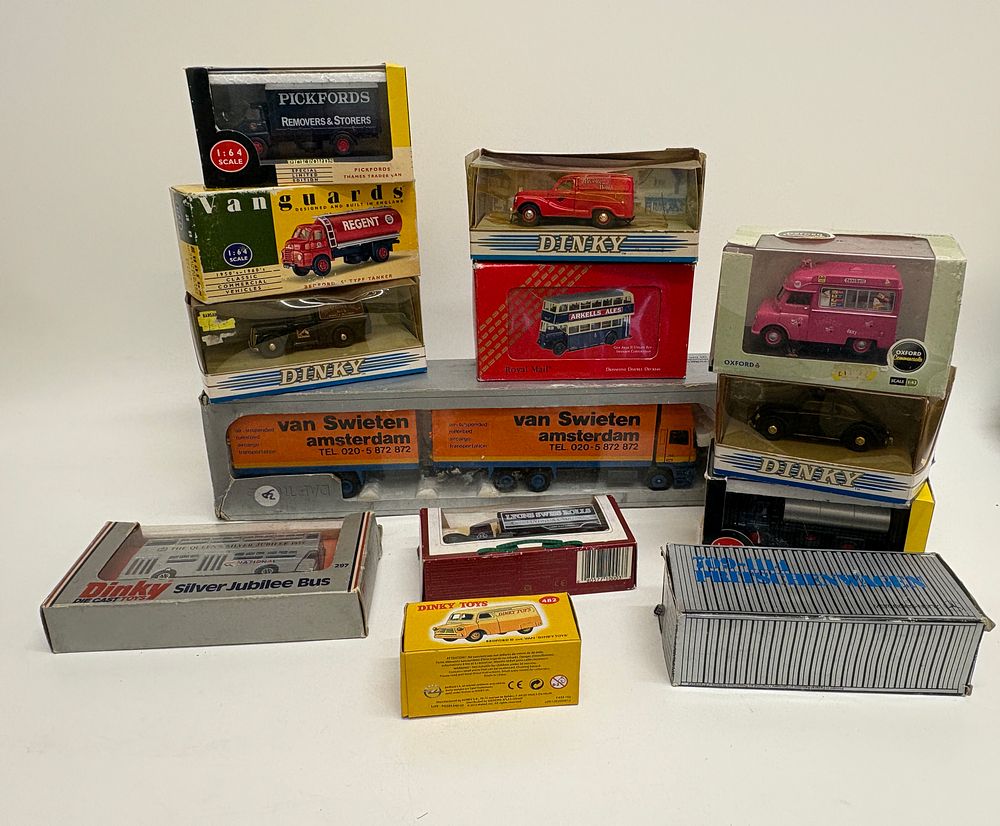 Lot 572: A Collection of Die-Cast Model Commercial Vehicles by Dinky, Vanguards, and Tekno