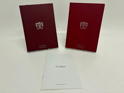 A Pair of Cartier Jewellery Collection Catalogues 2016 and 2018. A pair of luxury jewellery 