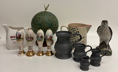 A Collection of Ten Items comprising Breweriana and Decorative Objects including Ceramic Jugs 