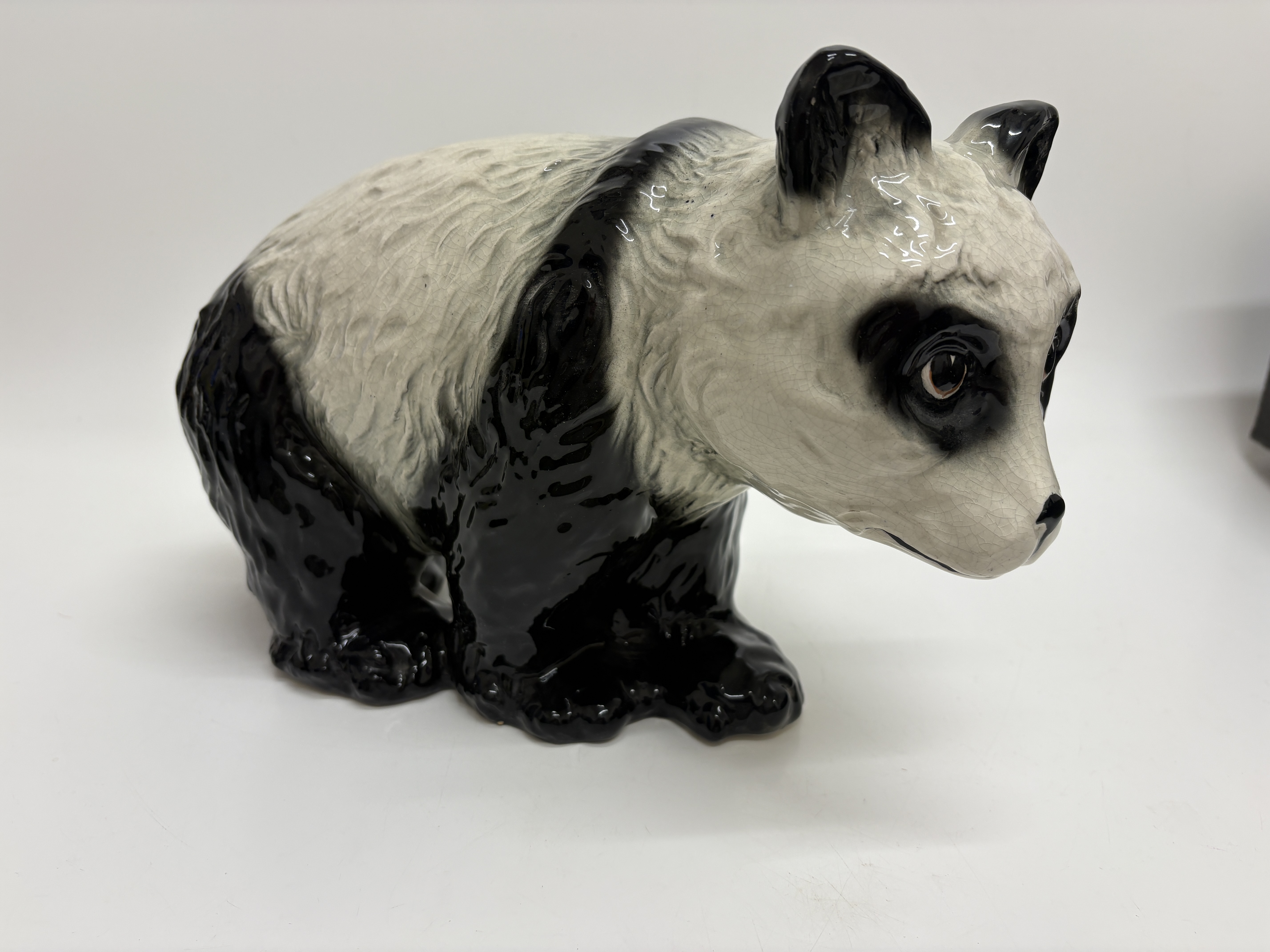 A Melba Ware ceramic panda bear figurine 30x32cm