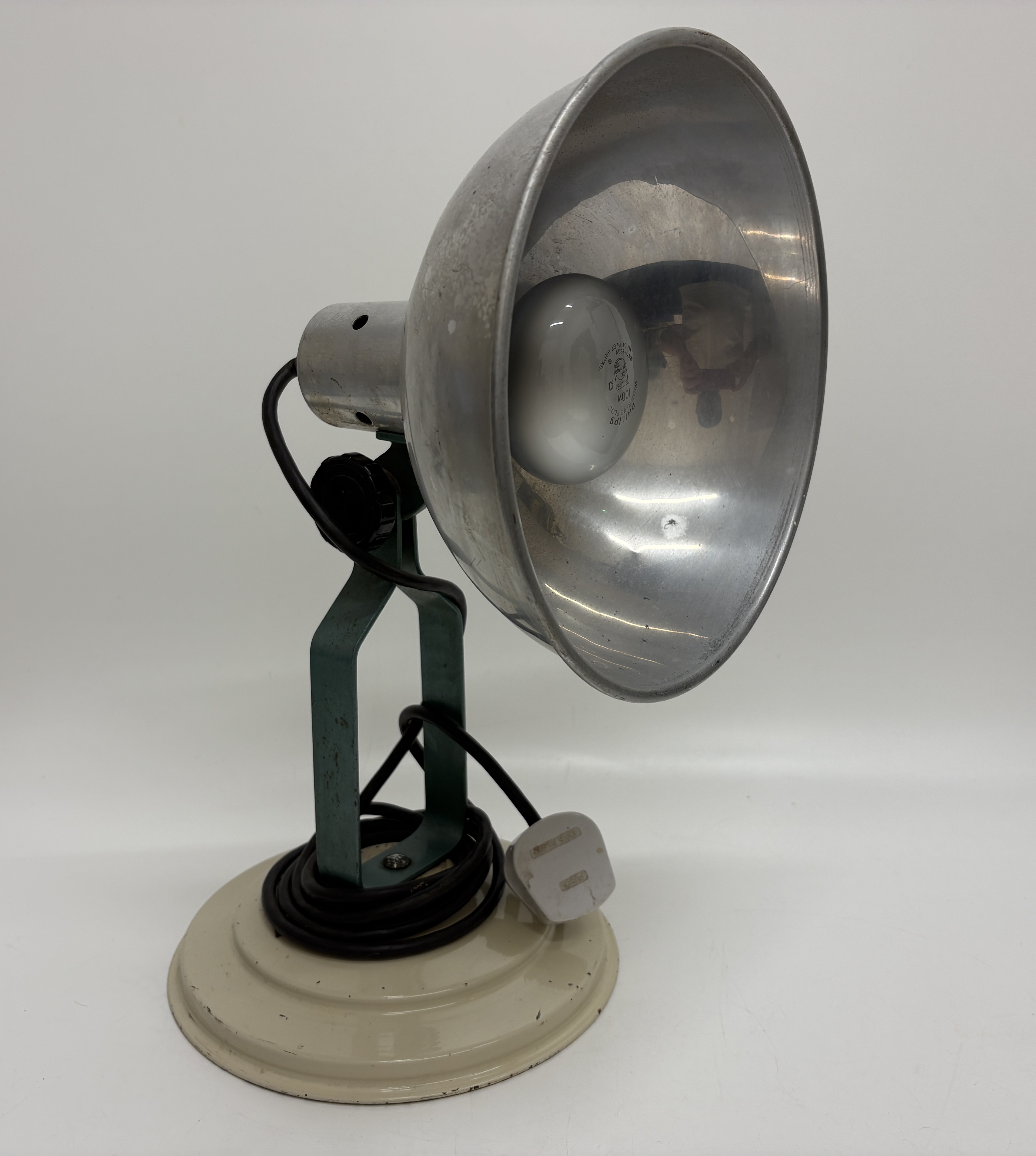 A Vintage Sol-Tan Industrial Table Lamp