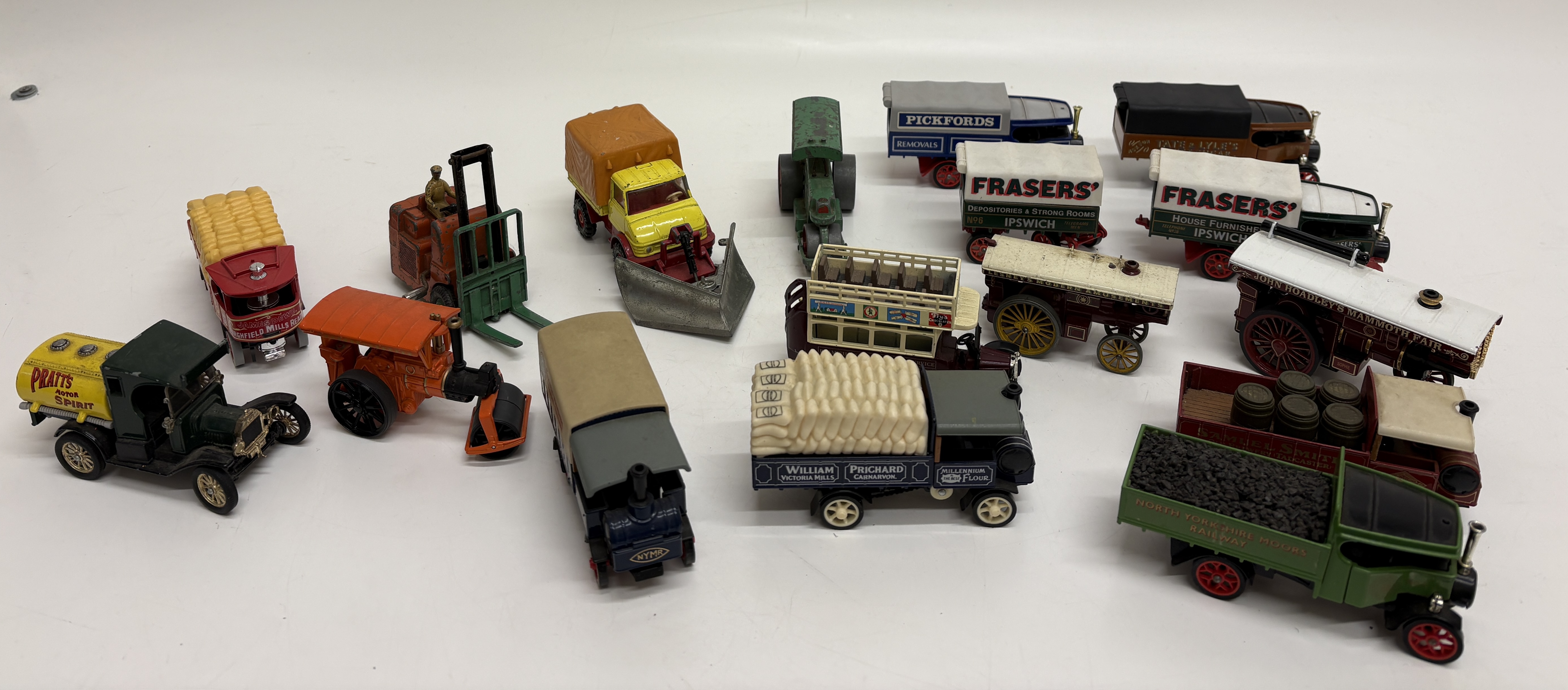 A Collection of 15 Vintage Die-Cast Toy Vehicles including Matchbox Models of Yesteryear and Lledo Days Gone