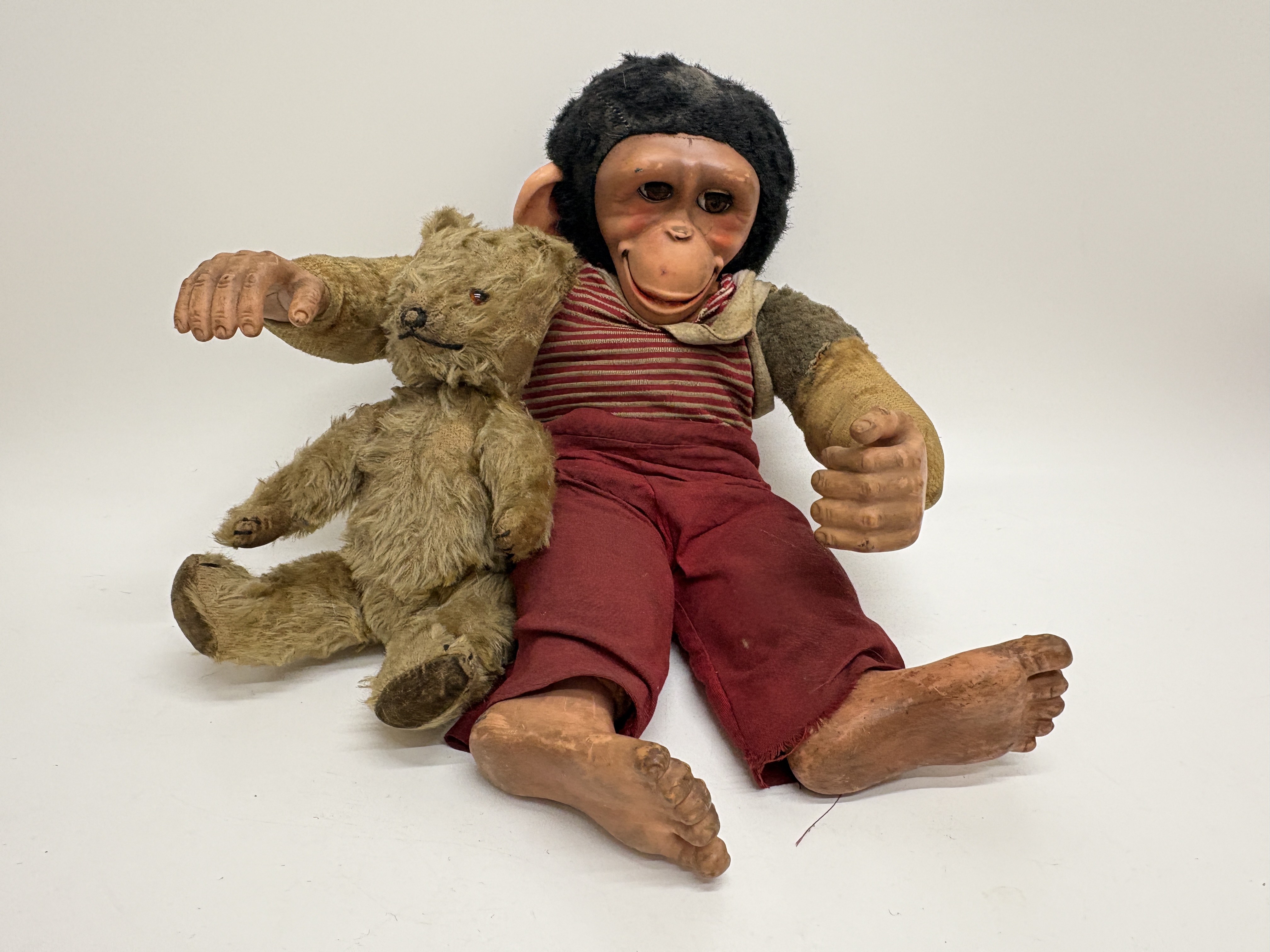 Two Vintage Soft Toys Including Zippy the Chimp Character Doll
