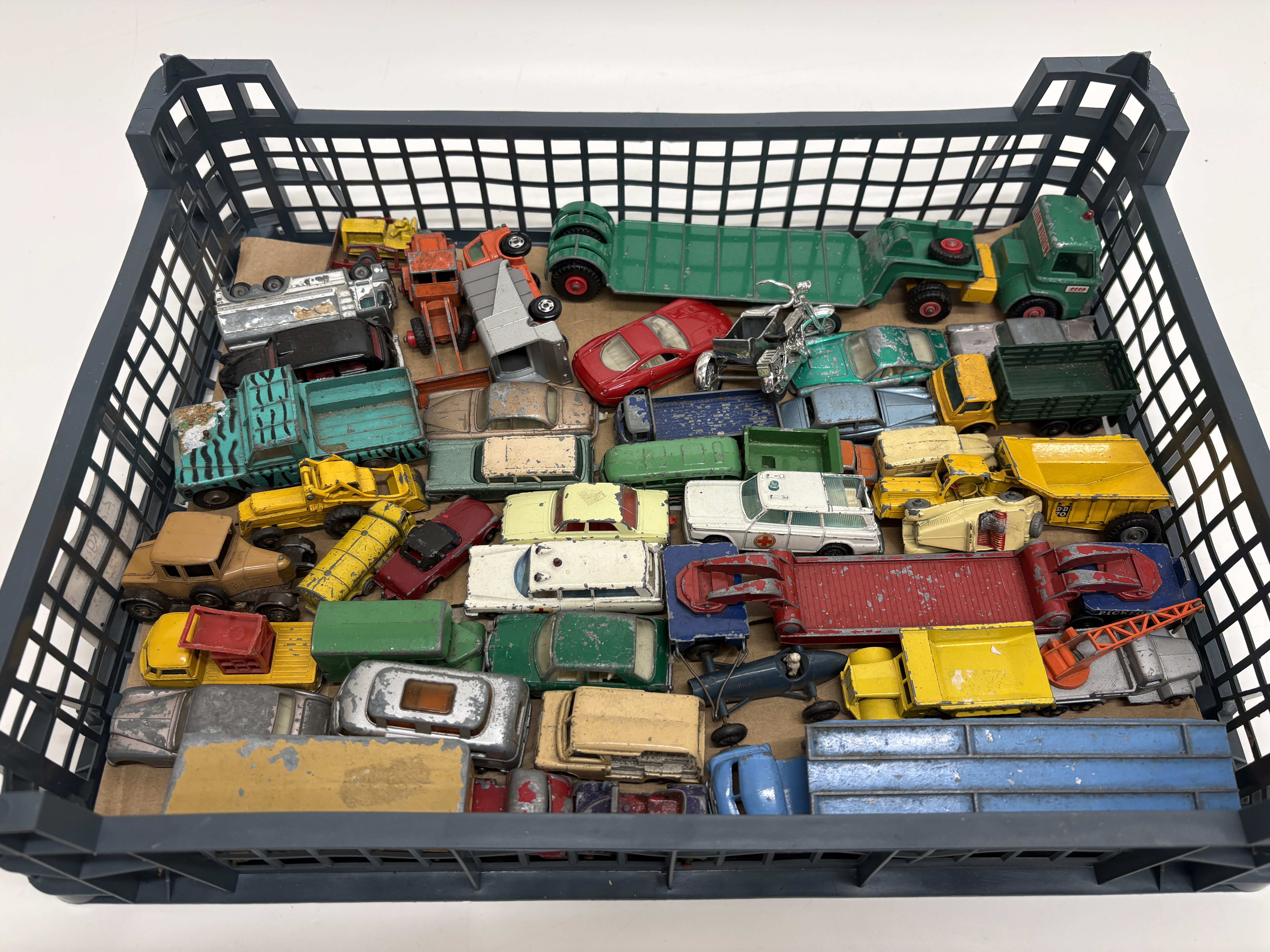 A Collection of Vintage Matchbox Lesney Die-Cast Toy Vehicles