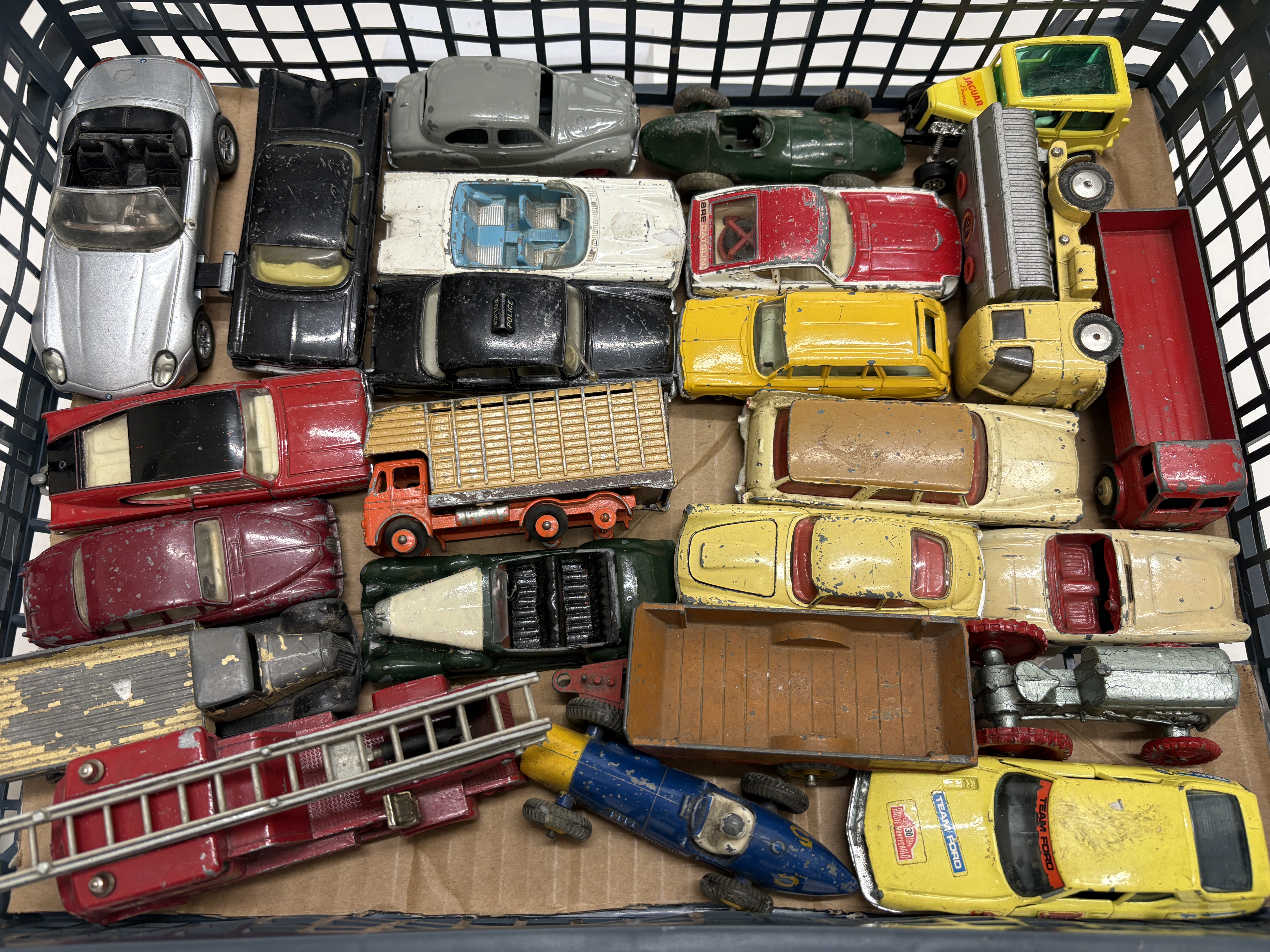 A Collection of Approximately Twenty-Five Vintage Die-Cast Toy Vehicles by Corgi Toys and Matchbox