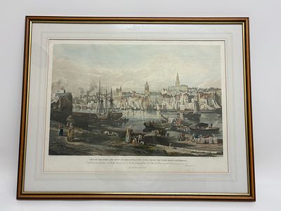 Thomas Miles Richardson, View of the Port and Town of Newcastle upon Tyne from the Rope Walk 