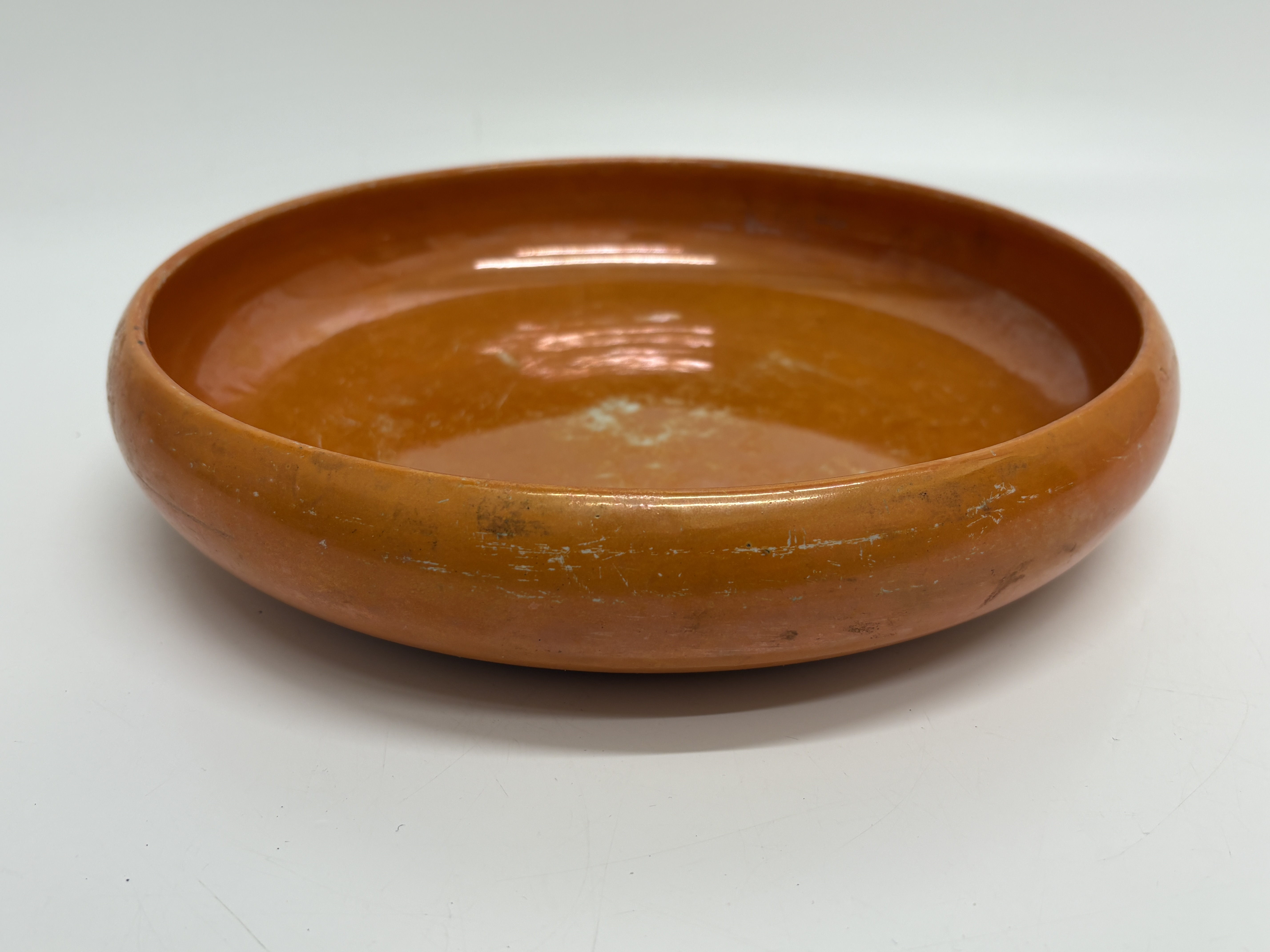 Royal Doulton Flambé glazed orange circular bowl