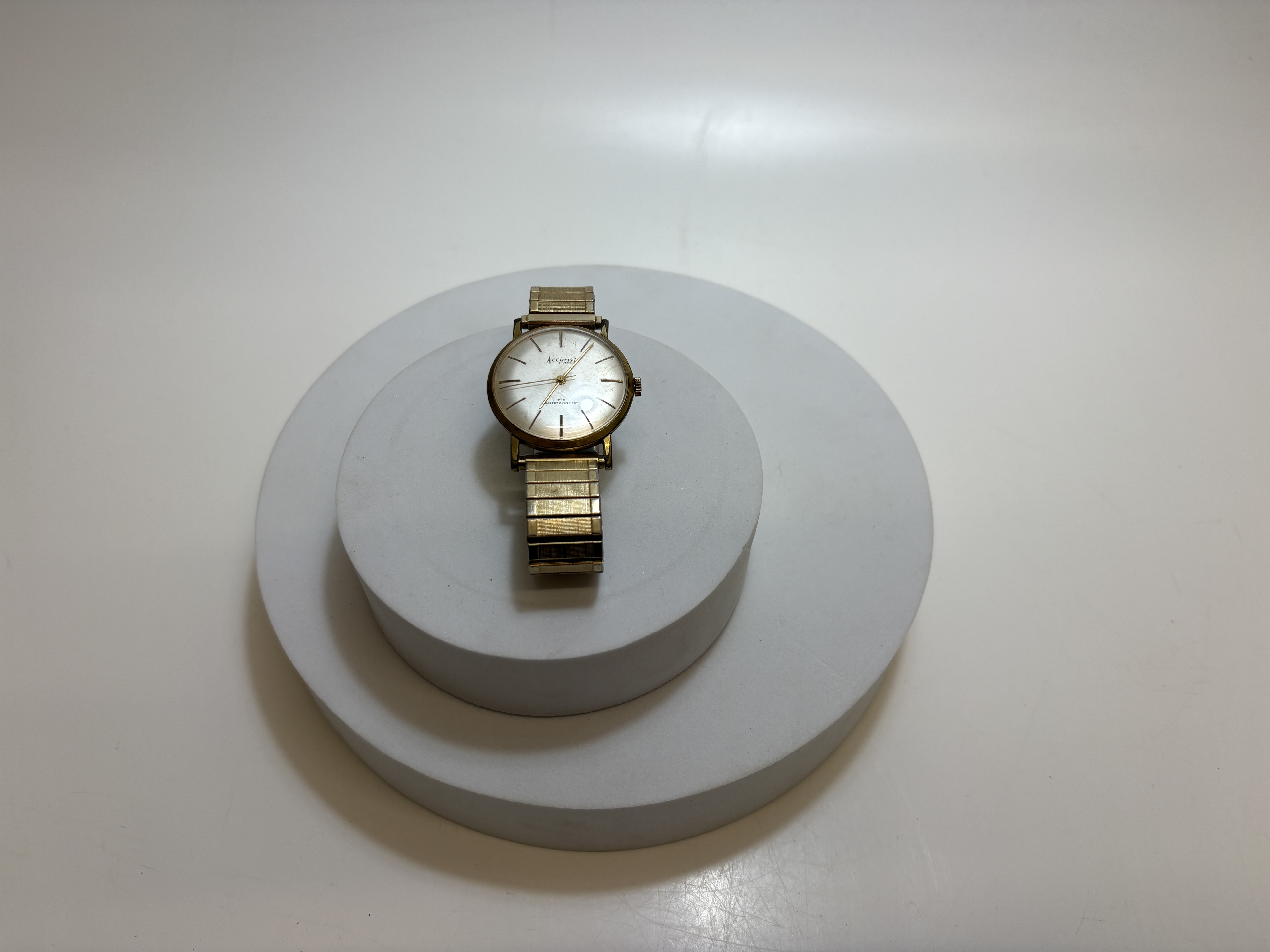 Accurist 21 Jewels Mechanical Gents Wristwatch with Speidel Expansion Bracelet