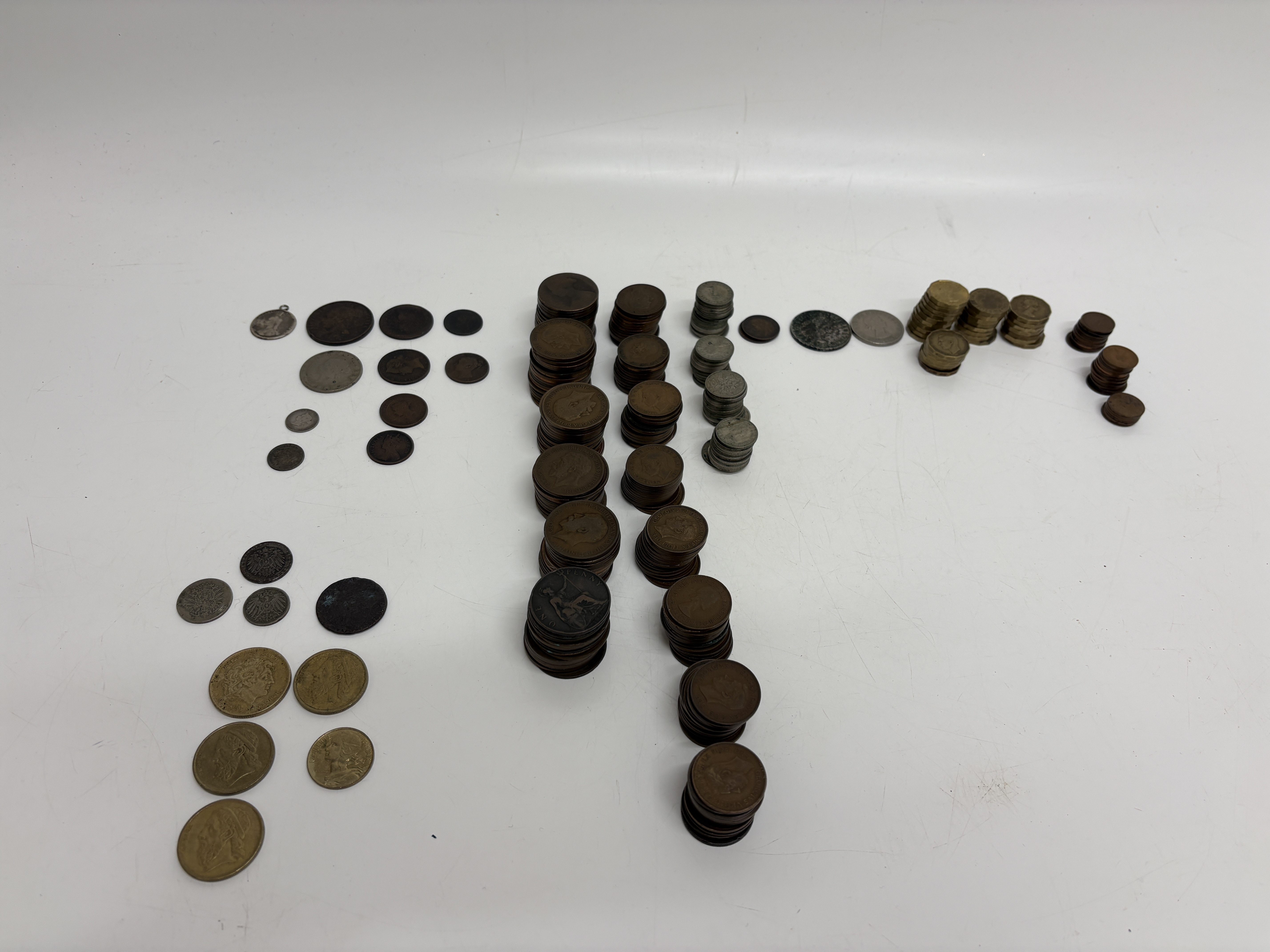 A Collection of UK Pre-decimal and World Coins