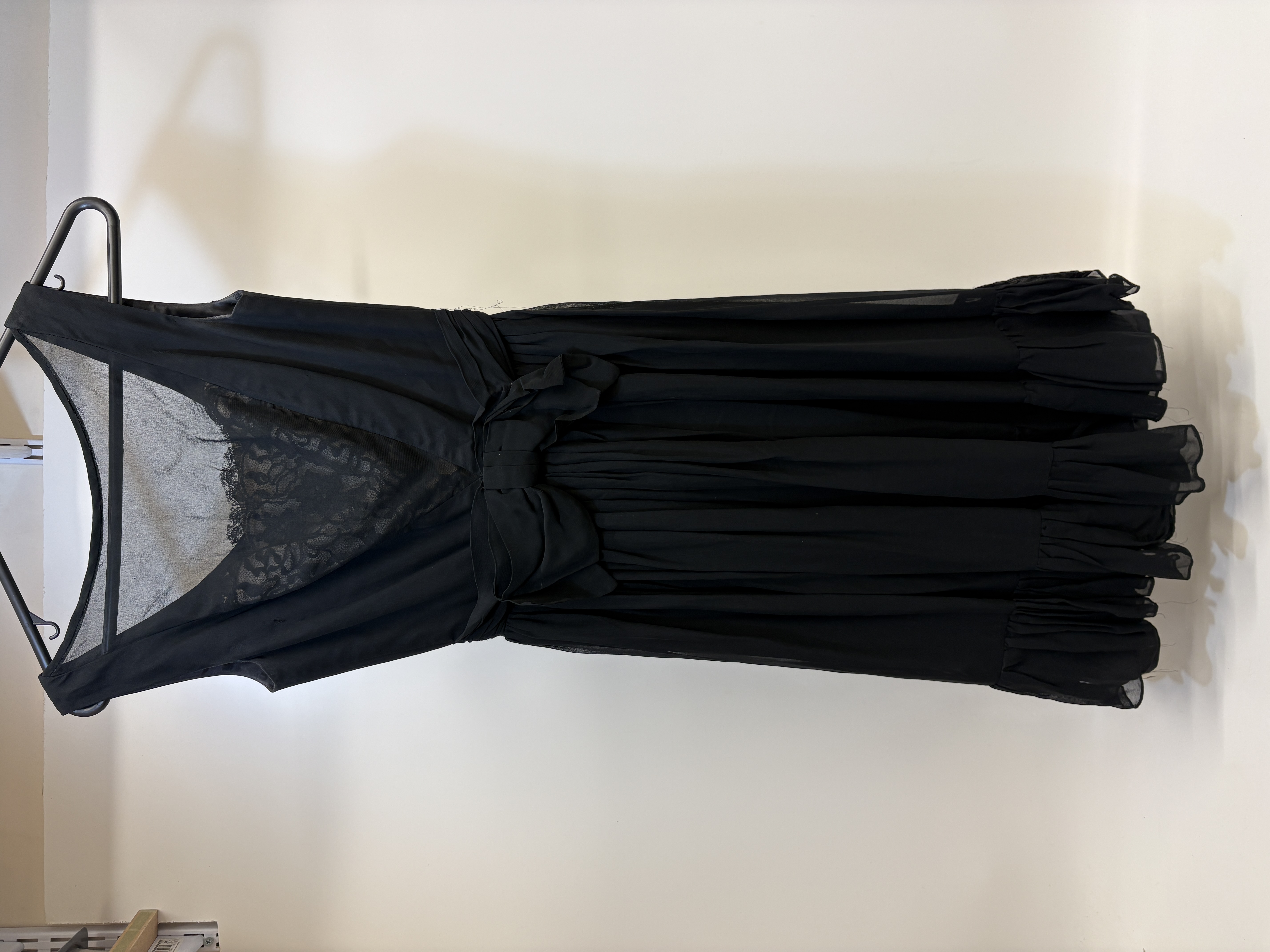 A Blanes London Black Tiered Vintage Cocktail Dress