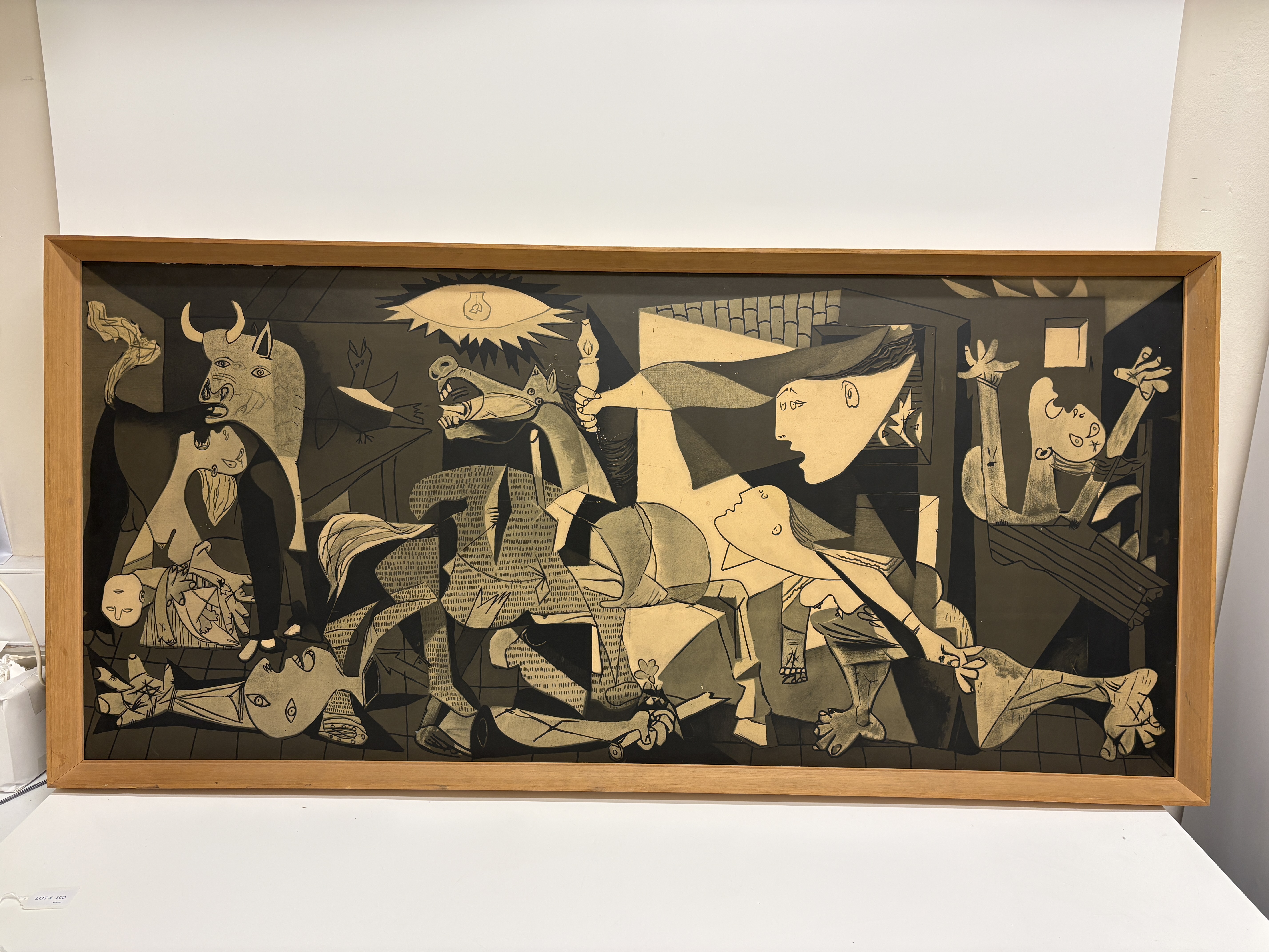 Pablo Picasso, Guernica, Large Lithographic Print 127x58cm