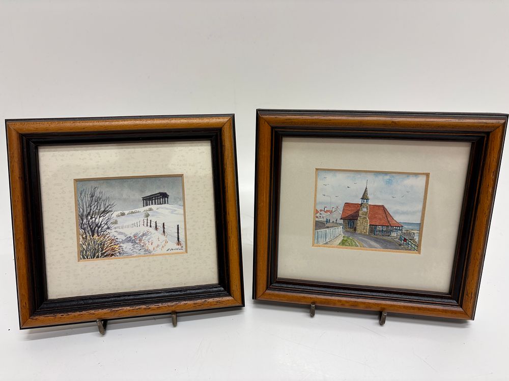 Lot 104: A Pair of Edward Jackson Watercolours, North East England Landmarks
