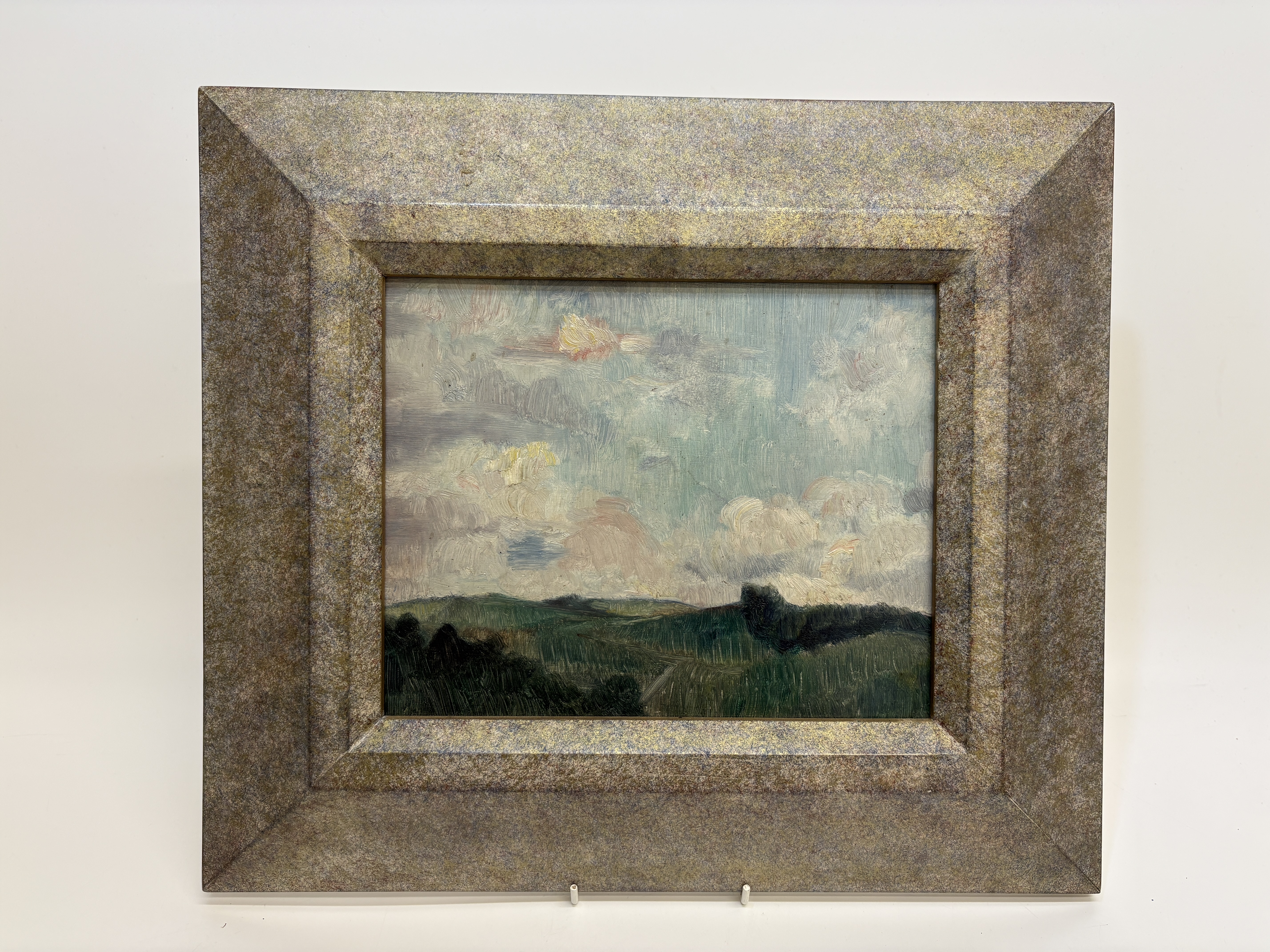 William T. Wood (1877-1958) Tonalist Landscape of Dorset Oil on Board