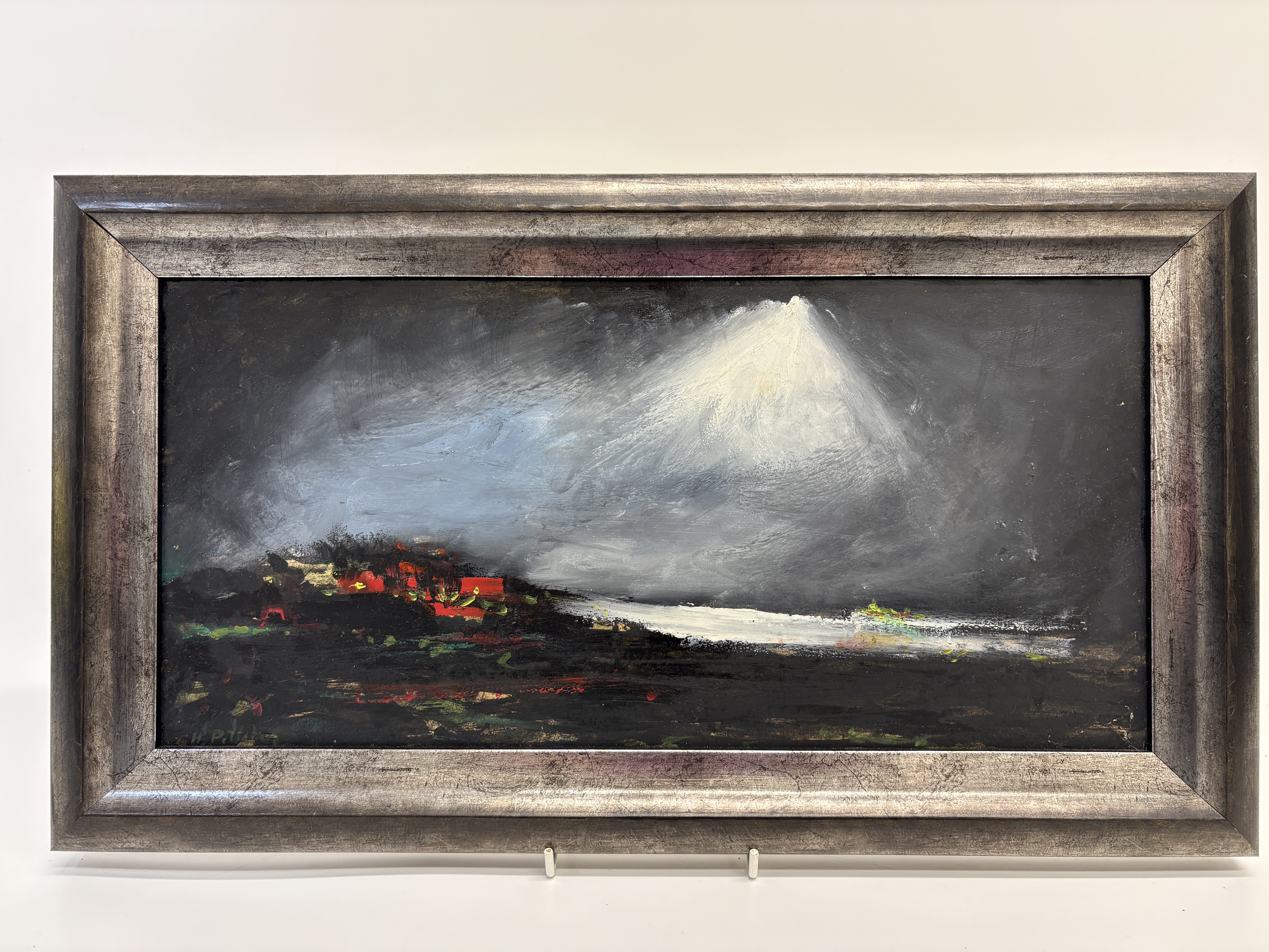 Charles Pelletier, Venice Lagoon Nocturne, Oil on Board