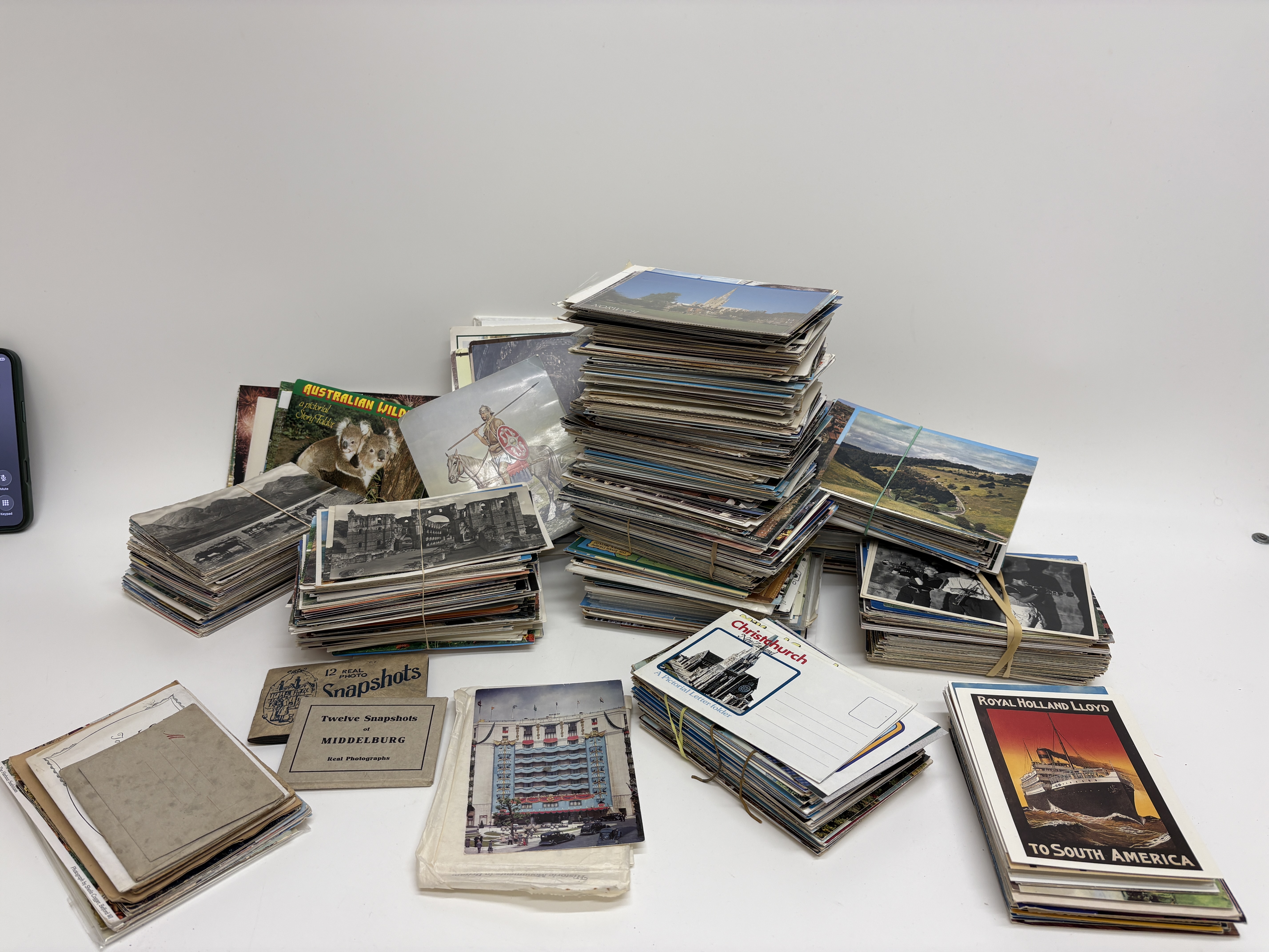 A Collection of Vintage Postcards, Pictorial Folders and Snapshot Booklets