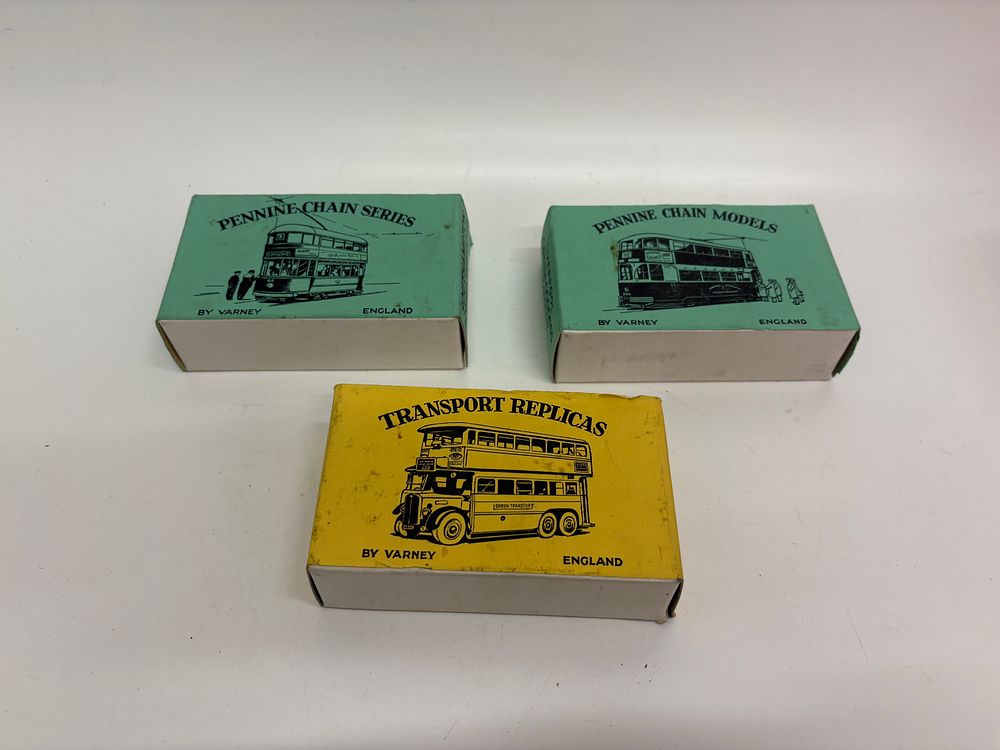 Lot 540: Three boxed Varney transport model kits