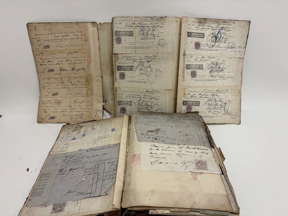 Lot 570: North Ormesby Gas Company Limited. Business Archive and Manuscript Ledger, 1866-1873.
