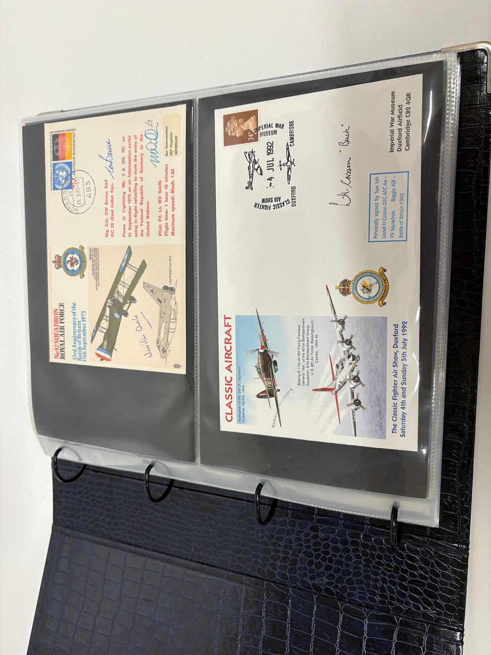 Lot 650: A Collection of Commemorative Flown and Signed RAF and Naval Philatelic Covers