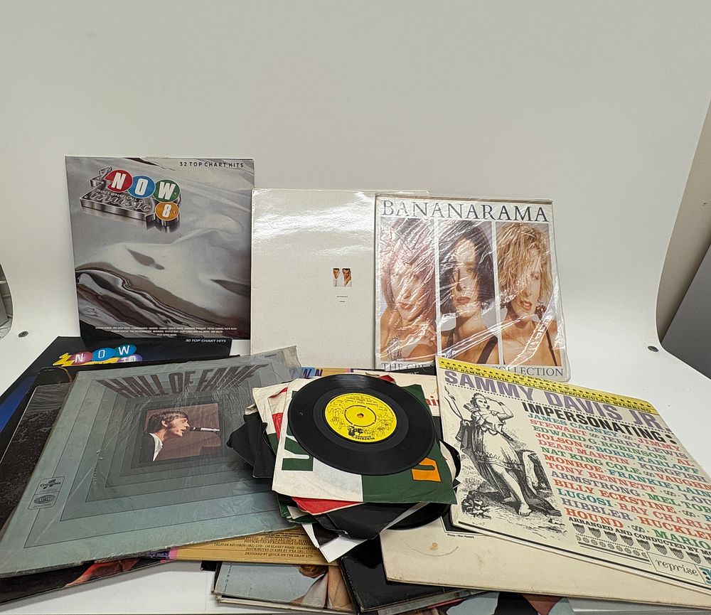 Lot 678: A Collection of Approximately 10-15 Vinyl LPs and 5-10 7-inch Singles including Now 8 and Pet Shop Boys