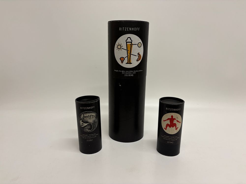 Lot 662: A Trio of Ritzenhoff Designer Beer and Schnapps Glasses