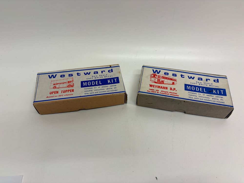 Lot 545: A Pair of Westward 4mm Scale Model Bus Kits
