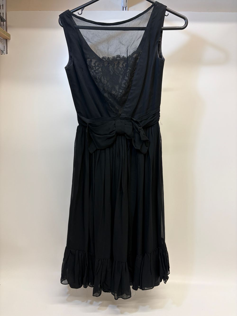 Lot 393: A Blanes London Black Tiered Vintage Cocktail Dress